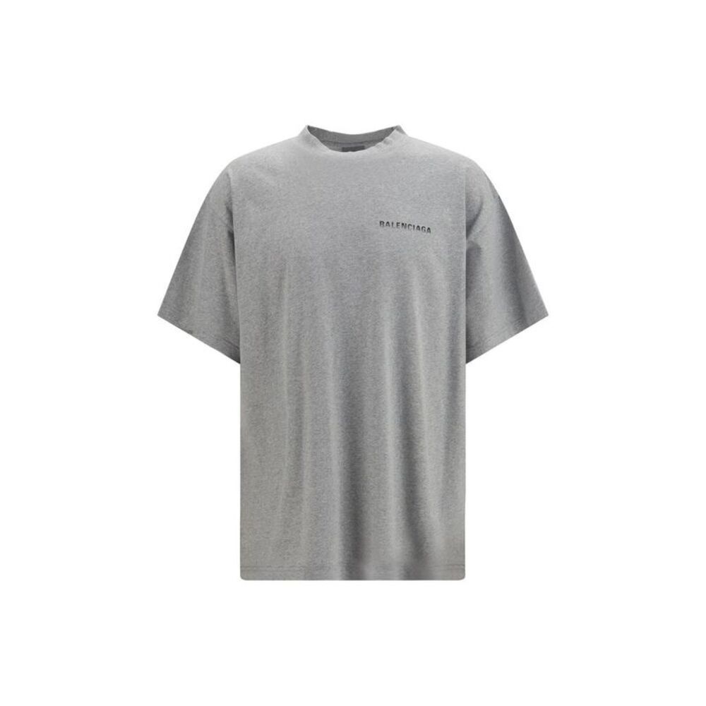 Balenciaga Gray Cotton Men's T-Shirt